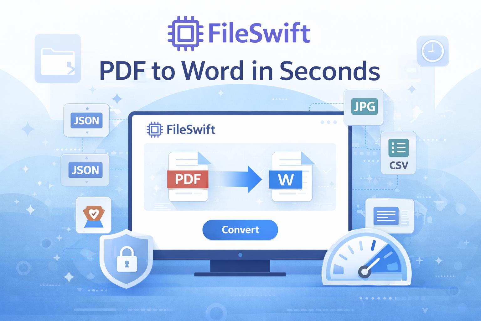 FileSwift PDF to Word converter — convert PDF to DOCX in seconds